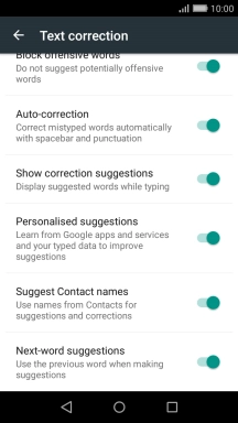 Press the Home key to return to the home screen.