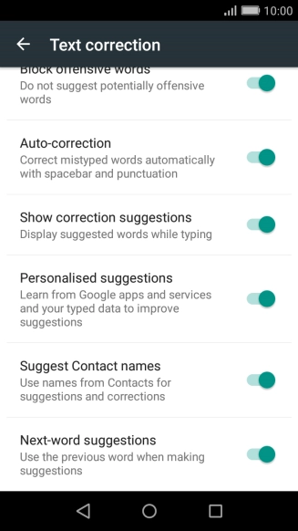 Press the Home key to return to the home screen.