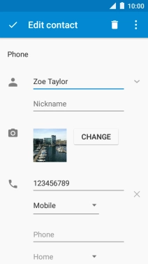 Press the menu icon.