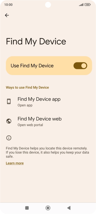 Press the Home key to return to the home screen.