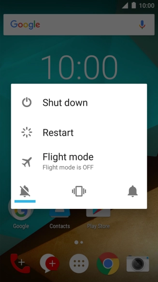 Press the sound icon to turn off silent mode.