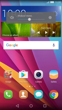 Press the sound mode icon the necessary number of times to turn silent mode on or off.