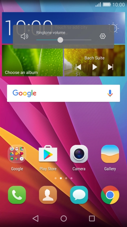Press the sound mode icon the necessary number of times to turn silent mode on or off.