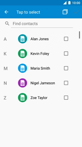 Press the select all icon.