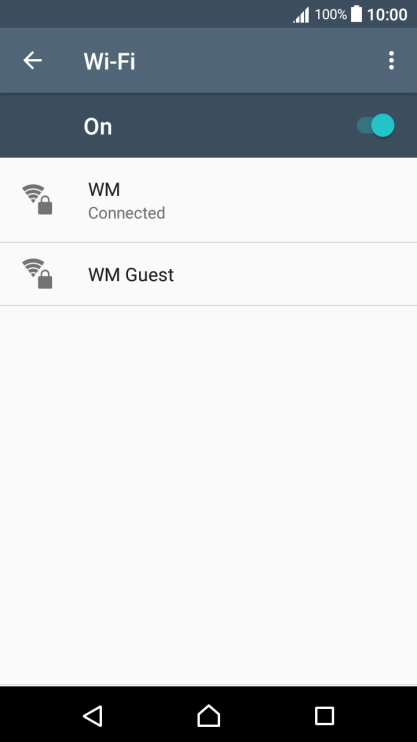Press the Home key to return to the home screen.