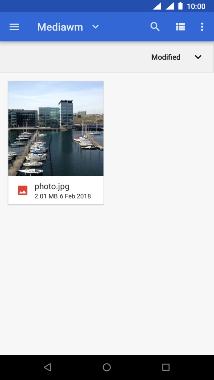 Press the required file.