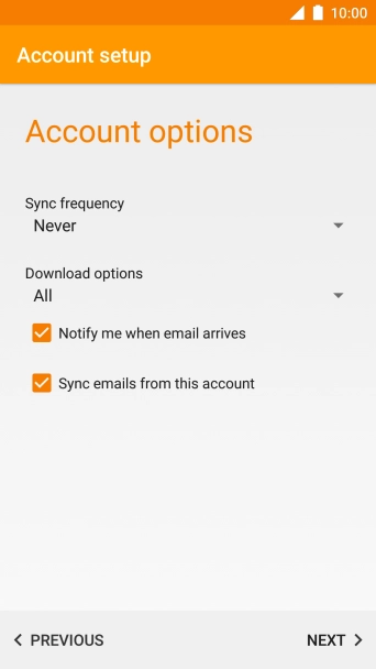 Press the drop down list below 
