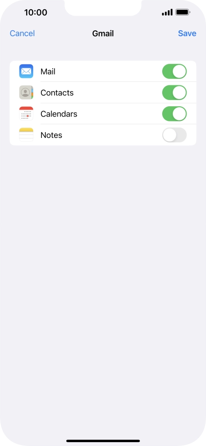 If this screen is displayed, you email account has been recognised and set up automatically. Follow the instructions on the screen to key in more information and finish setting up your phone.