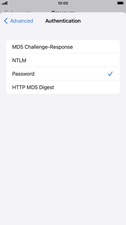 Press Password.