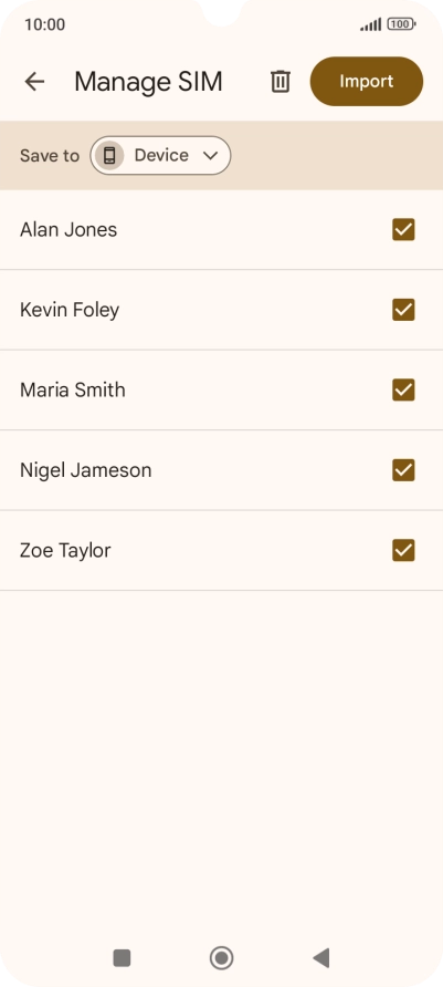 Press the drop down list next to 