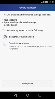 Press Reset phone.