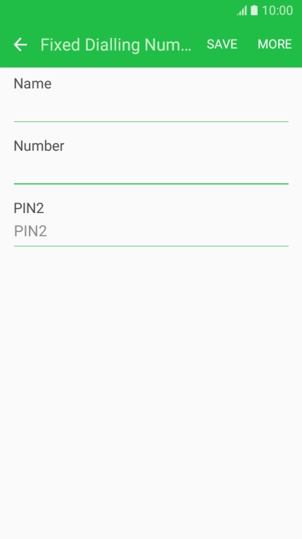 Press PIN2 and key in your PIN2.