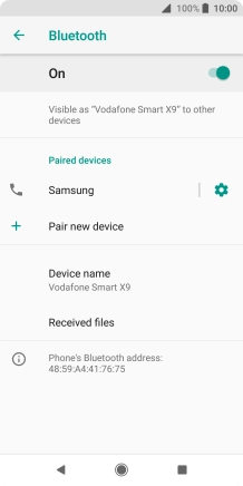 Press the Home key to return to the home screen.