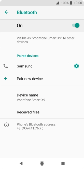 Press the Home key to return to the home screen.