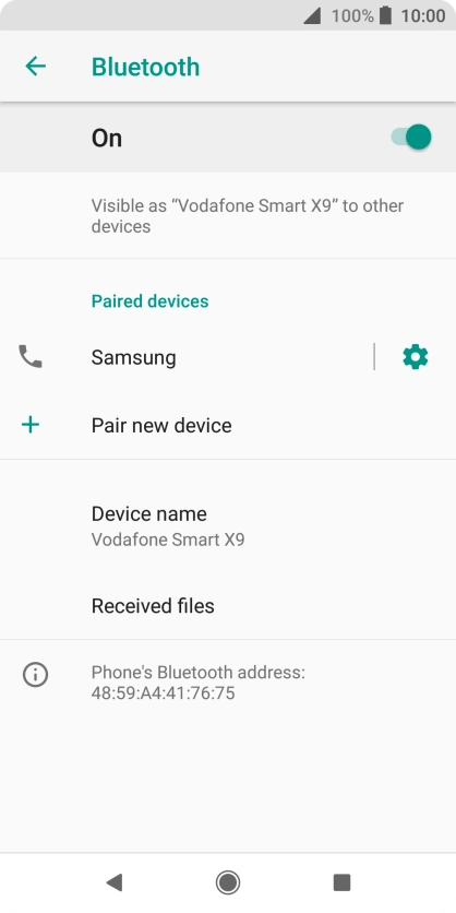 Press the Home key to return to the home screen.