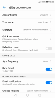 Press Account name and key in the required name.