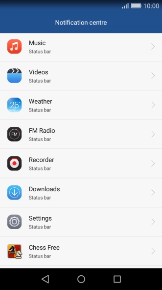 Press the required app.