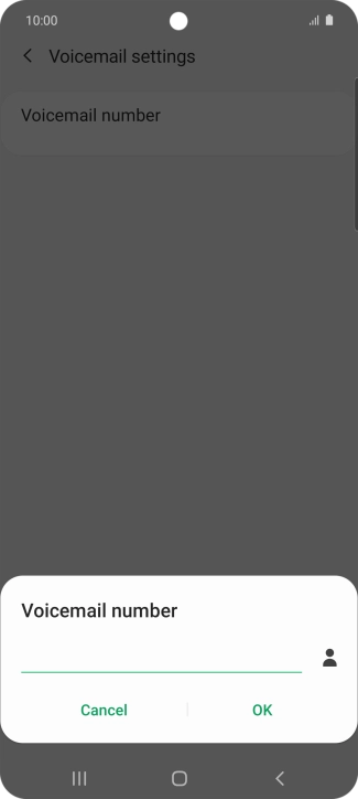 Key in (prefix) 5 (your phone number) and press OK.