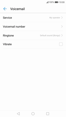 Press Voicemail number.