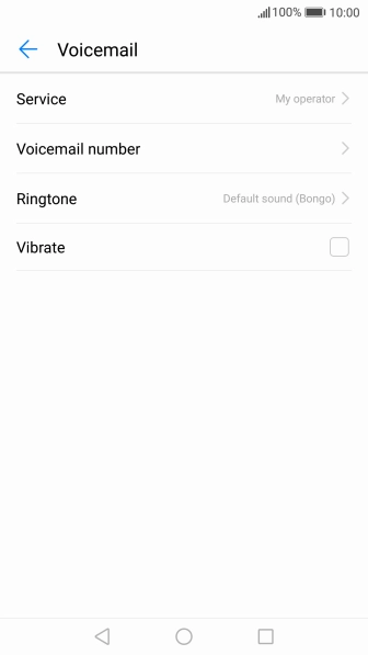 Press Voicemail number.