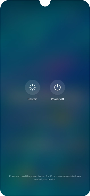 Press Power off.