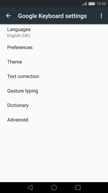 Press Languages.