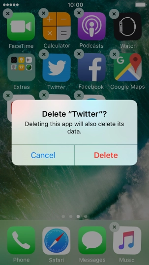 Press Delete.
