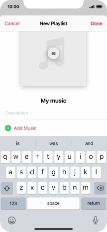 Press Add Music.