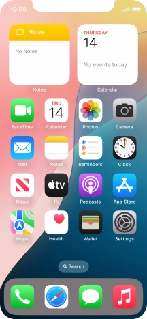 When the phone is turned on, you can always see the battery power level. The larger the coloured section of the battery icon, the more remaining battery power.