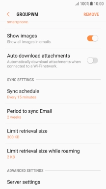 Press Sync schedule.