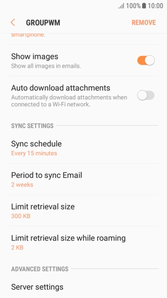 Press Sync schedule.