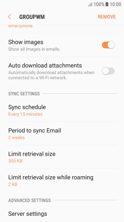 Press Sync schedule.