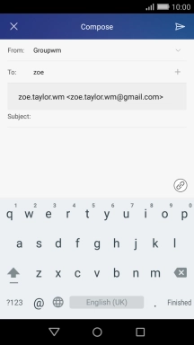 Press the required contact.