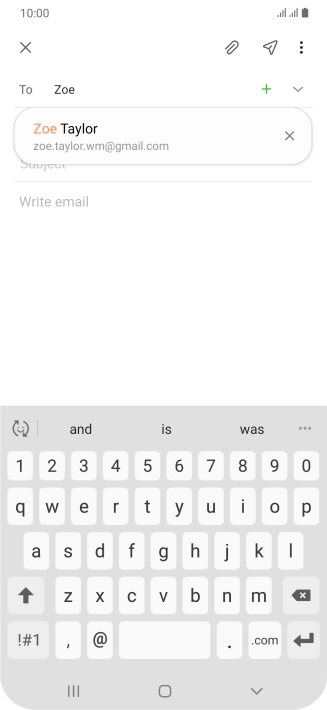 Press the required contact.