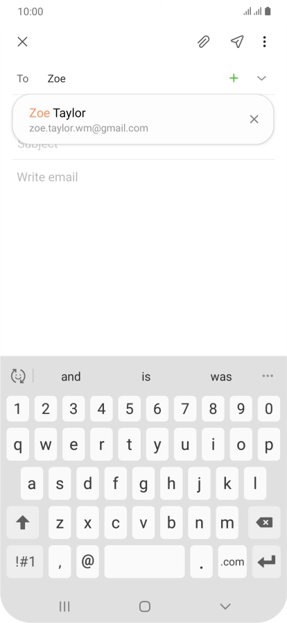 Press the required contact.