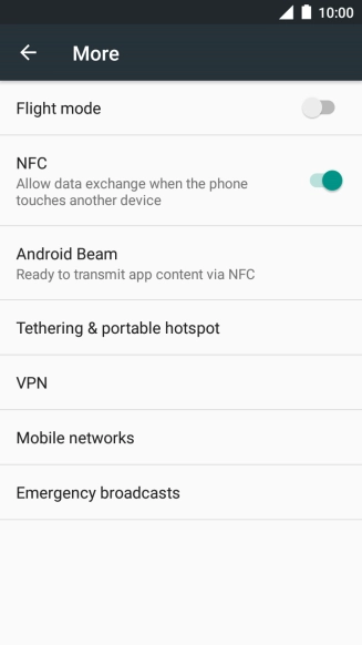 Press Mobile networks.