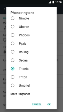 Press More Ringtones.