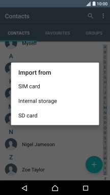 Press SIM card.