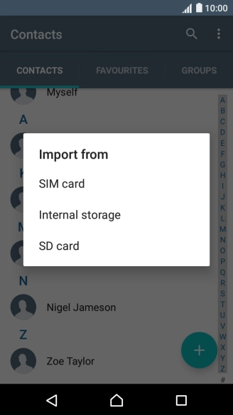 Press SIM card.
