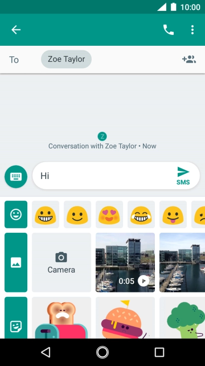 Press the picture icon.
