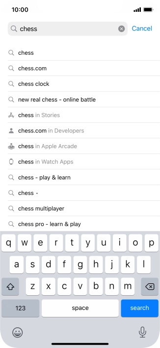 Press search.