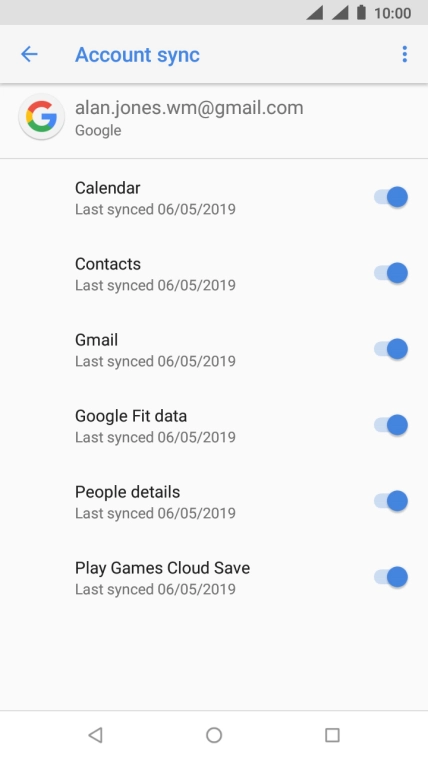 Press the Home key to return to the home screen.