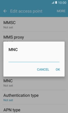 Key in 01 and press OK.