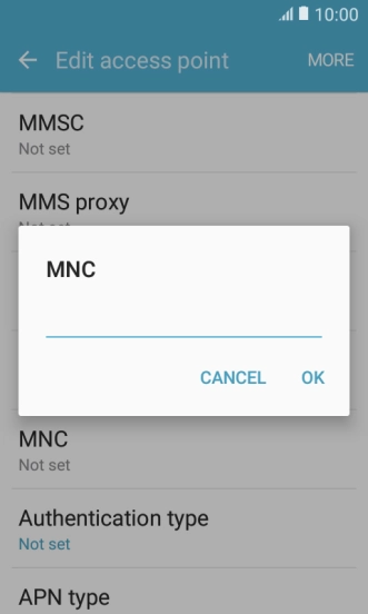 Key in 01 and press OK.