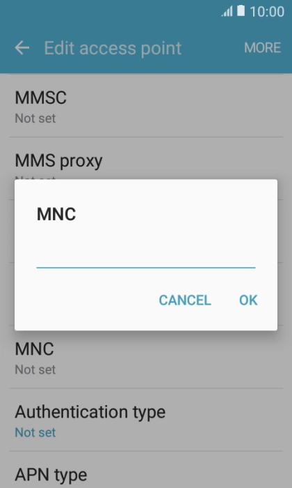 Key in 01 and press OK.
