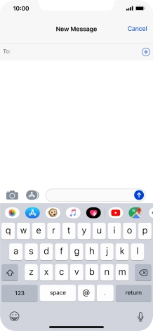 Press To and key in the first letters of the recipient's name.