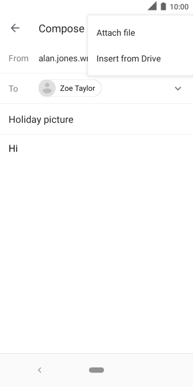 Press Attach file.