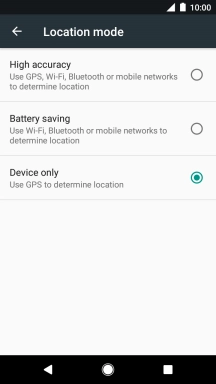 If you select High accuracy, your phone can find your exact position using the GPS satellites, the mobile network and nearby Wi-Fi networks. Satellite-based GPS requires a clear view of the sky.