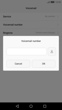 Key in (prefix) 5 (your phone number) and press OK.