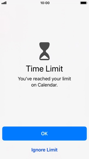 Press Ignore Limit.